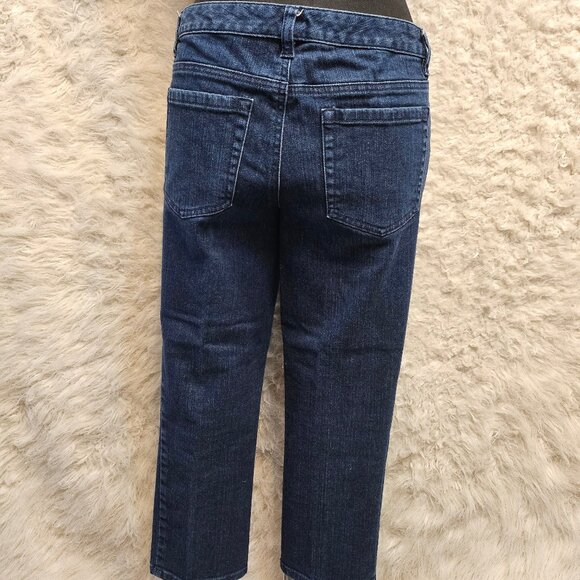 Michael Kors Women's Blue Skinny Blue Denim Jeggings Stretch Crop Size: 5/6 - Picture 2 of 9